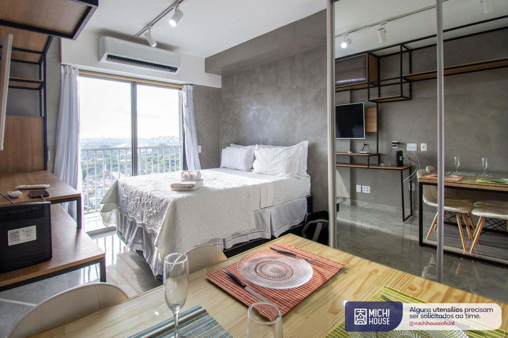Appartamento Maravilhoso Studio Pinheiros Ac/Wf Vista Incrivel San Paolo Esterno foto